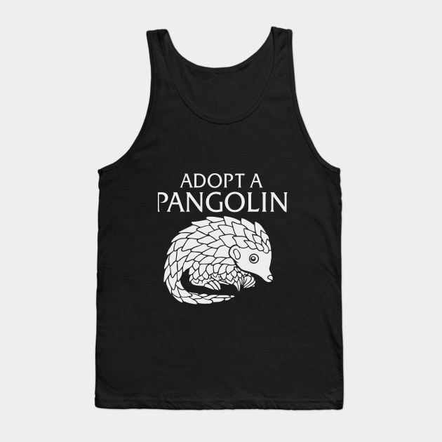 Adopt a Pangolin Tank Top by jumpingmaster